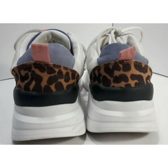 Dkny Women’s Wes Lace-Up Sneakers Animal Print Size 9M - Picture 3 of 6